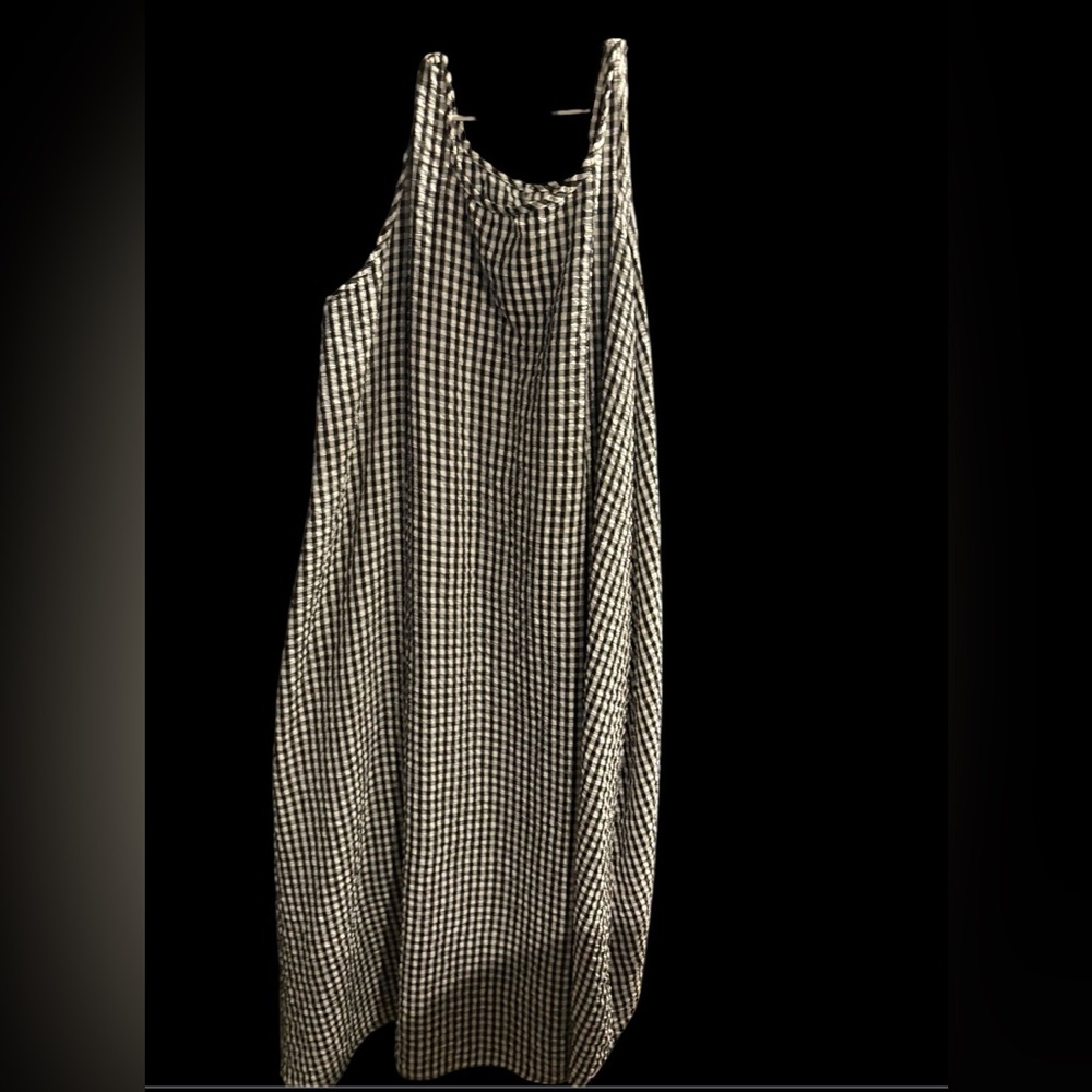 Black and White Gingham Maxi Dress - Picture 3 of 3